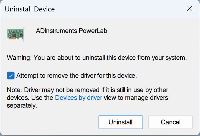 Remove Driver