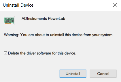 Delete Driver