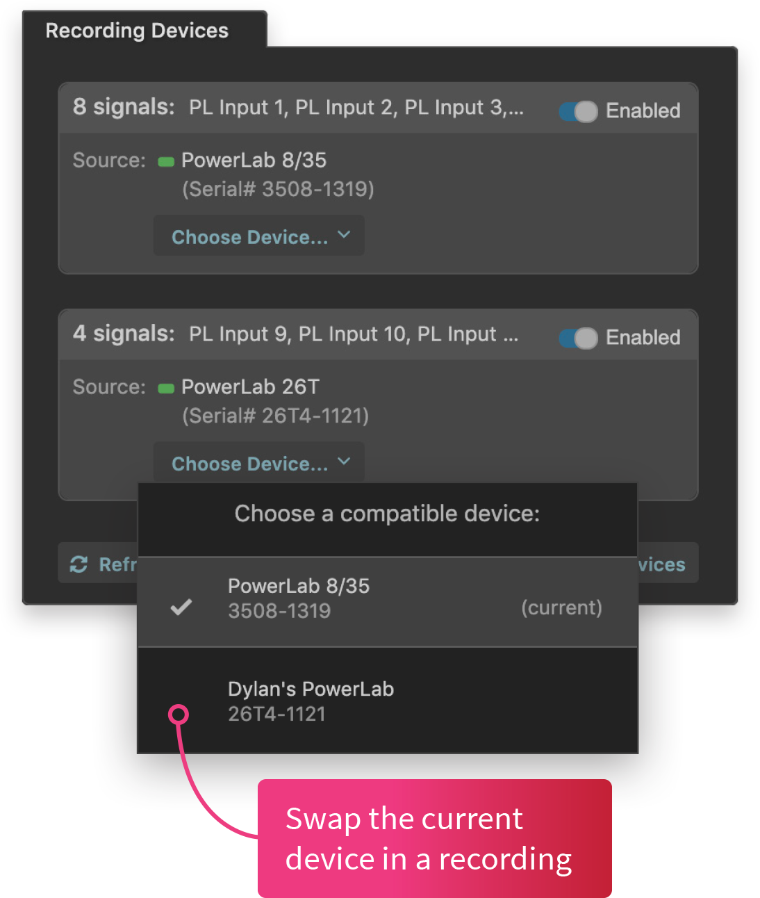Multiple Devices Support